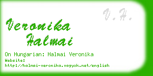 veronika halmai business card